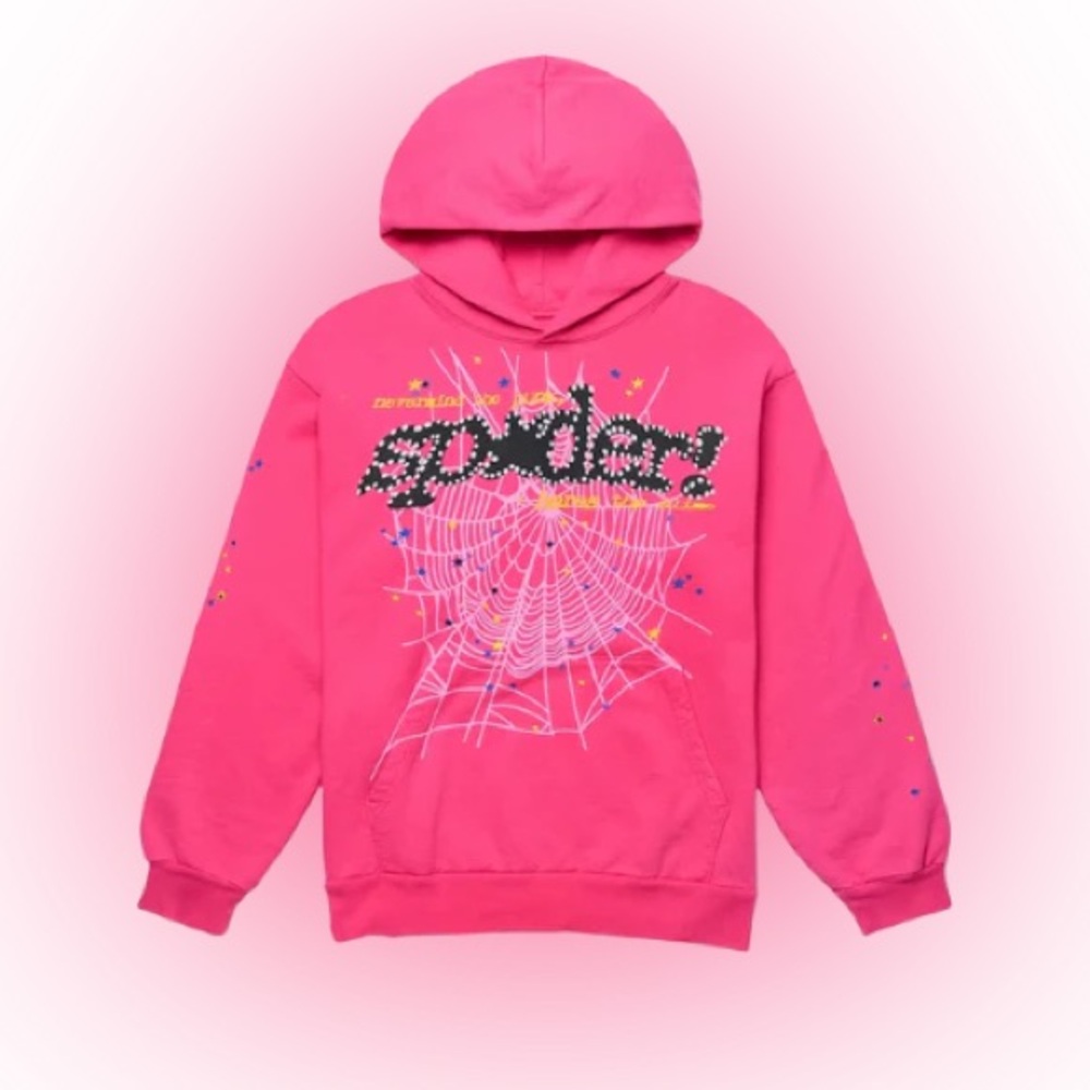 PINK SP5DER HOODIE